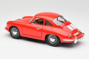 Porsche 356B Rød Bburago 1:18 3021 Metal — billede 7 af 8