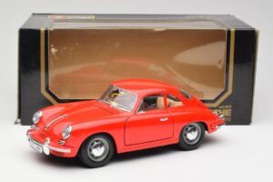 Porsche 356B Rød Bburago 1:18 3021 Metal — billede 8 af 8