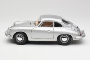 Porsche 356B Sølv Bburago 1:18 3021-M1 Metal — billede 4 af 8