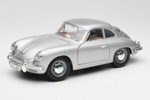 Porsche 356B Sølv Bburago 1:18 3021-M1 Metal