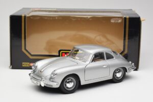 Porsche 356B Sølv Bburago 1:18 3021-M1 Metal — billede 8 af 8