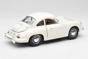 Porsche 356B Hvid Bburago 1:18 3021-M3 Metal — billede 3 af 8