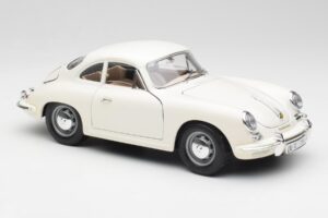 Porsche 356B Hvid Bburago 1:18 3021-M3 Metal — billede 6 af 8