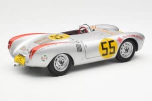 Porsche 550-1500 RS Spyder #55 H. Herrmann Carrera Panamericana 1954 AUTOart 1:18 85470 Metal — billede 3 af 8