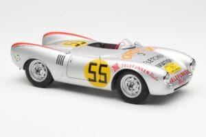 Porsche 550-1500 RS Spyder #55 H. Herrmann Carrera Panamericana 1954 AUTOart 1:18 85470 Metal — billede 6 af 8