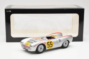 Porsche 550-1500 RS Spyder #55 H. Herrmann Carrera Panamericana 1954 AUTOart 1:18 85470 Metal — billede 8 af 8