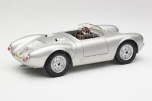 Porsche 550 A Spyder Sølv Maisto 1:18 50314 Metal — billede 3 af 8