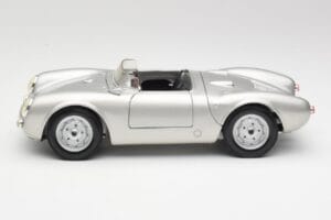 Porsche 550 A Spyder Sølv Maisto 1:18 50314 Metal — billede 4 af 8