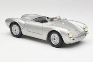 Porsche 550 A Spyder Sølv Maisto 1:18 50314 Metal — billede 6 af 8