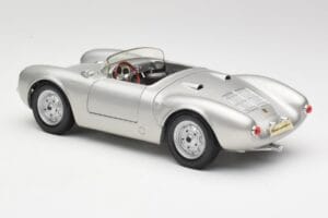 Porsche 550 A Spyder Sølv Maisto 1:18 50314 Metal — billede 7 af 8