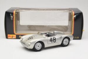 Porsche 550A Spyder #48 Sports Prototype 1955 Maisto 1:18 50341 Metal — billede 8 af 8
