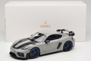 Porsche 718 Cayman 982 GT4 RS Weissach Package Chalk Norev 1:18 187253 Metal — billede 8 af 8