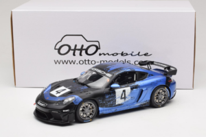 Porsche 718 Cayman GT4 RS Clubsport Sort Blå Otto 1:18 OT469 Resin — billede 6 af 6