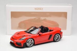 Porsche 718 Spyder RS Guards Red Norev 1:18 187271 Metal — billede 8 af 8