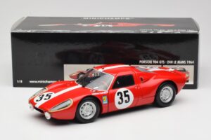 Porsche 904 GTS #35 H. Muller 24 Hours of Le Mans 1964 Minichamps 1:18 180646735 Metal — billede 8 af 8