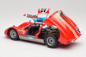 Porsche 906K #49 R. Vogele / J. Siffert 12 Hours of Sebring 1966 Minichamps 1:18 100666149 Metal — billede 5 af 8
