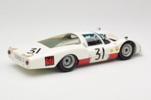 Porsche 906 LH #31 H. Herrmann / H. Linge Porsche System Engineering 24 Hours of Le Mans 1966 Minichamps 1:18 100666131 Metal — billede 3 af 8