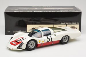 Porsche 906 LH #31 H. Herrmann / H. Linge Porsche System Engineering 24 Hours of Le Mans 1966 Minichamps 1:18 100666131 Metal — billede 8 af 8