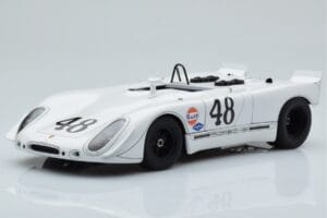 Porsche 908/02 #48 S. McQueen / P. Revson 12 Hours of Sebring 2nd Place Post Race Version 1970 AUTOart 1:18 87072 Metal