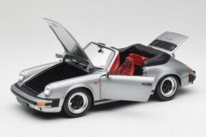Porsche 911 930 Carrera 3.2 Cabriolet Grå Metallic Minichamps 1:18 100063034 Metal — billede 2 af 8
