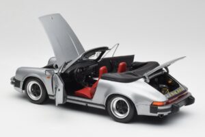 Porsche 911 930 Carrera 3.2 Cabriolet Grå Metallic Minichamps 1:18 100063034 Metal — billede 5 af 8