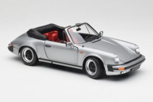 Porsche 911 930 Carrera 3.2 Cabriolet Grå Metallic Minichamps 1:18 100063034 Metal — billede 6 af 8