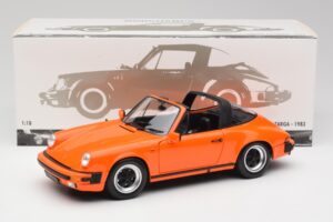 Porsche 911 930 Carrera 3.2 Targa Orange Minichamps 1:18 100063064 Metal — billede 8 af 8