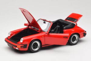 Porsche 911 930 Carrera 3.2 Cabriolet Guards Red Minichamps 1:18 110063030 Metal — billede 2 af 8