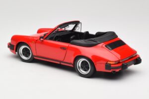 Porsche 911 930 Carrera 3.2 Cabriolet Guards Red Minichamps 1:18 110063030 Metal — billede 7 af 8