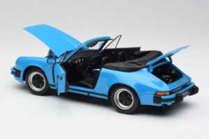 Porsche 911 930 Carrera Cabriolet Blå Minichamps 1:18 100063032 Metal — billede 5 af 8
