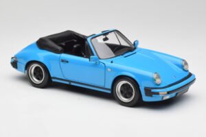 Porsche 911 930 Carrera Cabriolet Blå Minichamps 1:18 100063032 Metal — billede 6 af 8