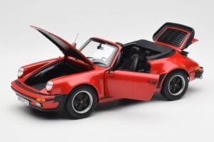 Porsche 911 930 Turbo Cabriolet Rød Norev 1:18 187664 Metal — billede 2 af 8