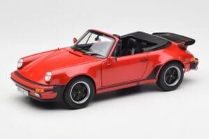 Porsche 911 930 Turbo Cabriolet Rød Norev 1:18 187664 Metal
