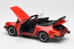 Porsche 911 930 Turbo Cabriolet Rød Norev 1:18 187664 Metal — billede 5 af 8