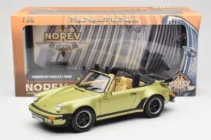 Porsche 911 930 Turbo Targa Grøn Metallic Norev 1:18 187526 Metal — billede 10 af 10