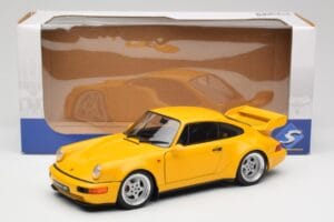 Porsche 911 964 3.8 RS Speed Yellow Solido 1:18 S1803401 Metal — billede 7 af 7
