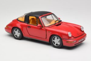 Porsche 911 964 Carrera 2 Targa Rød Anson 1:18 30305-W Metal — billede 6 af 8