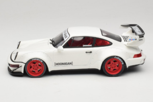 Porsche 911 964 RWB Hoonigan Hvid GT Spirit 1:18 GT732 Resin — billede 3 af 6
