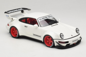 Porsche 911 964 RWB Hoonigan Hvid GT Spirit 1:18 GT732 Resin — billede 4 af 6