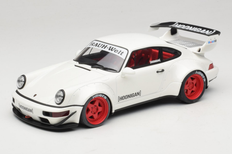 Porsche 911 964 RWB Hoonigan Hvid GT Spirit 1:18 GT732 Resin