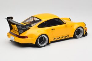 Porsche 911 964 RWB Keema Yellow GT Spirit 1:18 GT492 Resin — billede 2 af 6