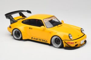 Porsche 911 964 RWB Keema Yellow GT Spirit 1:18 GT492 Resin — billede 4 af 6