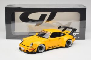 Porsche 911 964 RWB Keema Yellow GT Spirit 1:18 GT492 Resin — billede 6 af 6