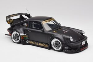 Porsche 911 964 RWB Stella Artois Bumper Delete GT Spirit 1:18 GT918 Resin — billede 4 af 6
