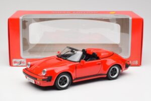 Porsche 911 964 Speedster Rød Maisto 1:18 37800-M2 Metal — billede 8 af 8