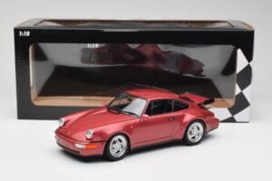 Porsche 911 964 Turbo Rød Minichamps 1:18 155069102 Metal — billede 6 af 6