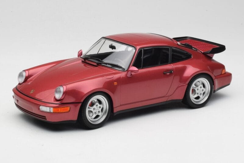 Porsche 911 964 Turbo Rød Minichamps 1:18 155069102 Metal