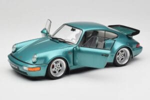 Porsche 911 964 Turbo Wimbledon Green Metallic Solido 1:18 S1803407 Metal — billede 2 af 8