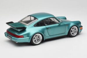 Porsche 911 964 Turbo Wimbledon Green Metallic Solido 1:18 S1803407 Metal — billede 3 af 8