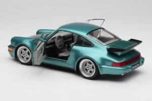 Porsche 911 964 Turbo Wimbledon Green Metallic Solido 1:18 S1803407 Metal — billede 5 af 8